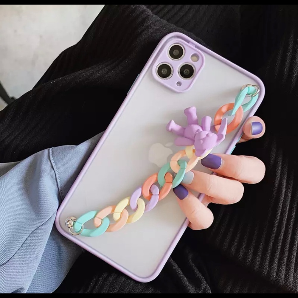 Purple or blue bracelet bear DESIGNED case